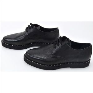 PINKO WOMAN CLASSIC BUSINESS DERBY SHOES LEATHER